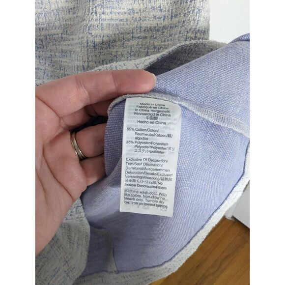 NWT J. Crew Factory Tweed Scalloped Sleeveless Tank Top Shirt - Size M - Picture 7 of 7